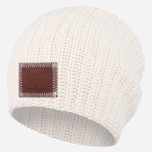 Love Your Melon Cream/White Beanie